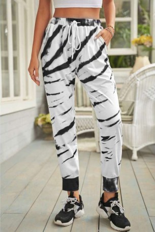 Bež jogga hlače z žepi Violet