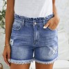 Modre jeans kratke hlače Elaina