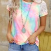 Pisana tie dye kratka majica Giselle