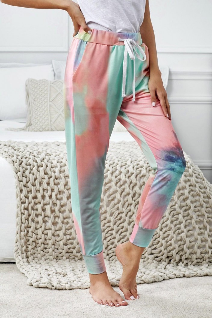 Roza tie dye trenirke Saoirse