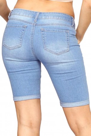 Svetlo modre denim bermuda kratke hlače