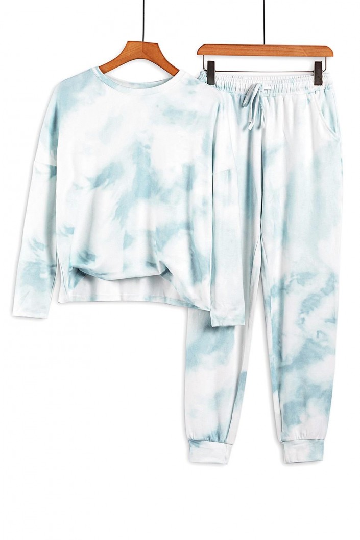Zelen tie dye pleten komplet Jordyn