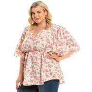 Bluza v cvetni barvi Emanulla