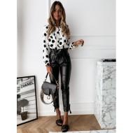 Elegantna srajca z dolgimi rokavi in ​​s polkami Fina