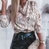 Klasična bluza z dolgimi rokavi in ​​potiskom Marelie